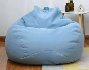 حقيبة فول داخلية عصرية ، أريكة أرضية قابلة للتعديل بمظهر عتيق ، أثاث غرفة معيشة من قماش المفروشات - Product Image 3