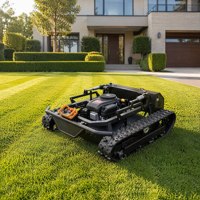 Harga Grosir Robot Pemotong Rumput RC Crawler Self Propelled Bertenaga Bensin 22HP Penggerak Hidrolik 4-Tak 24V untuk Lereng Terjal
