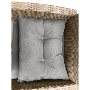 DB กลางแจ้งโซฟาหวาย4ชิ้น, พร้อมเบาะที่นั่งชุดเฟอร์นิเจอร์ลานสำหรับสวนหลังบ้านหรือใช้ภายนอก - Product Image 4