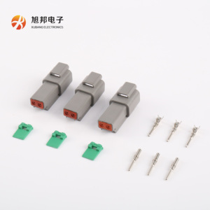 Gốc Deutsch DT loạt DT04-2P không thấm nước ô tô kết nối nam phích cắm 2P-12p tiêm đúc pa66gf30 Brass nhà ở - Product Image 3