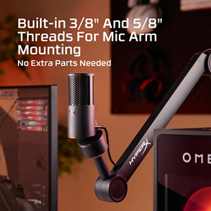 ไมโครโฟนคอนเดนเซอร์ USB-C รุ่นใหม่ Hyper <span class=keywords><strong>Solocast</strong></span> 2 สำหรับพีซี ไมค์เกมมิ่งสำหรับเดสก์ท็อปพีซี ไลฟ์สตรีมมิ่ง พอดแคสต์ และการบันทึกเสียง - Product Image 2