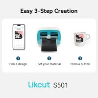 Plotter de Corte Likcut S501, Máquina de Corte de Vinilo para Calcomanías y Manualidades