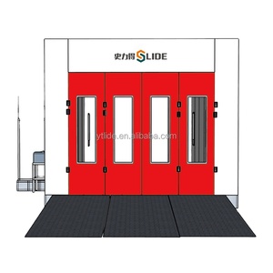 Cabine de peinture SLD pour garages, système de pulvérisation semi-automatique, échangeur de chaleur à économie d'énergie, cabine de peinture automobile diesel portable - Product Image 4