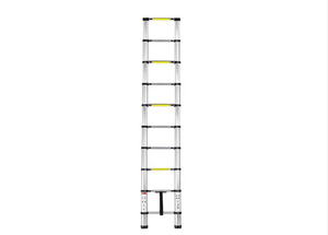 MEANFUN Aluminium Teleskop-Kombileiter 86cm Zusammengeklappt, 150kg Tragfähigkeit, 12 Stufen, Doppelhandlauf-Leiter - Product Image 3