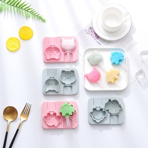 Moule à bâtonnets de fromage en forme d'animaux de dessin animé, en silicone réutilisable sans BPA, pour la fabrication de glaces et de sucettes glacées DIY, démoulage facile, multifonction, fait maison - Product Image 2