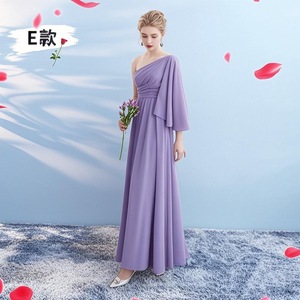 Bridesmaid Dresses A-Line V-Neck Long Purple Elegant Evening Gown Women Formal Party Wear - Product Image 2