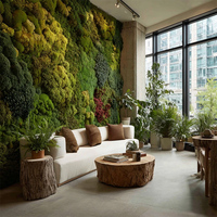 Panneaux muraux en mousse préservée sur mesure, art mural en mousse naturelle écologique pour la maison, le bureau commercial, l'hôtel, décoration murale en mousse