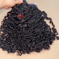 Rambut Manusia Vietnam Mentah India Asli 100% Tanpa Proses Grade 15A,  Rambut Keriting Longgar Karibia, Rambut Keriting Burma, Grosir