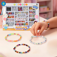 Kit de fabrication de bijoux en perles DIY pour filles, ensemble de perles alphabet lettres russes, jouet de fabrication de bracelets et colliers pour enfants, artisanat créatif