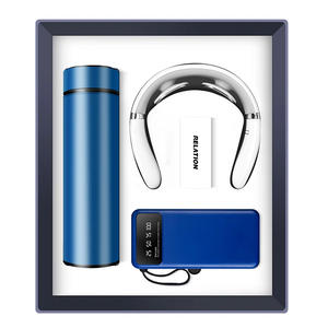 Juego de regalo de alta calidad Frasco de vacío + Masajeador de cuello + Banco de energía con soporte para teléfono Regalos de negocios corporativos personalizados - Product Image 2