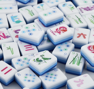 Tuiles de Mahjong Américaines Personnalisées en Acrylique – 108/136/144 Pièces – Style Moderne et Adorable – Cadeau Idéal pour Singapour, <span class=keywords><strong>Japon</strong></span>, Malaisie – Jeu pour 4 Joueurs - Product Image 2