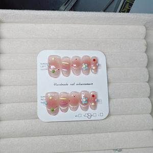 <span class=keywords><strong>Uñas</strong></span> postizas <span class=keywords><strong>de</strong></span> colores brillantes hechas a mano, estilo elegante y lindo <span class=keywords><strong>de</strong></span> celebridad <span class=keywords><strong>de</strong></span> Internet, para estudiantes, <span class=keywords><strong>uñas</strong></span> cortas blancas estilo Spice Girl. - Product Image 2