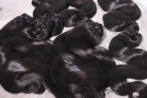 Tóc thô bó cơ thể sóng màu tự nhiên (1B) Chất lượng cao cấp Việt Nam nhà sản xuất hóa chất nhẹ xử lý Kiểu thẳng - Product Image 2