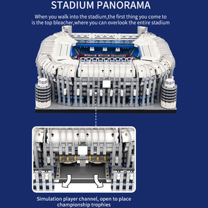 1/600 Bernabeu <span class=keywords><strong>estadio</strong></span> modelo DIY conjunto de montaje construcción Modular bloques de construcción juguetes 4750 Uds - Product Image 5