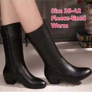 בוטאס פארה מוג 'ס מבטיח בקבוק יוקרה zip שטוח נשים חורף עירום שחור ברמה גבוהה - Product Image 2