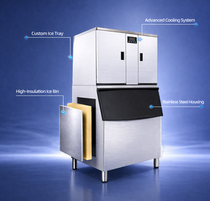 Máquina de Hielo Comercial 2026, 680 kg por 24 h, con Certificación CE, Acero Inoxidable, Compresor de Alta Eficiencia, para Bares y Restaurantes - Product Image 3