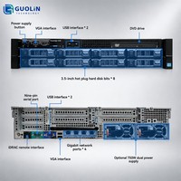 Serveur rack Dell PowerEdge R720 2U à deux sockets pour la virtualisation des centres de données d'entreprise avec mémoire évolutive