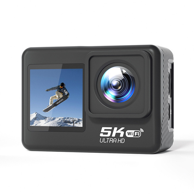New 5K Action Camera HD 30m Waterproof TF Card Sports Camera Outdoor Cycling Anti-Shake Helmet Recorder