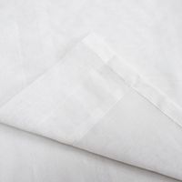 Rideaux blancs semi-transparents pour porte française, rideau en gaze douce et écologique