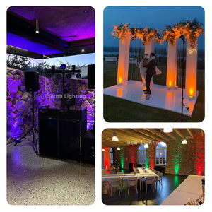 Fari da Esterno S4 Mini IP65 <span class=keywords><strong>4</strong></span>*18W RGBWA UV LED a Batteria, <span class=keywords><strong>4</strong></span> Pezzi con Borsa, per Matrimoni, DJ, Eventi, Impermeabili - Product Image 6