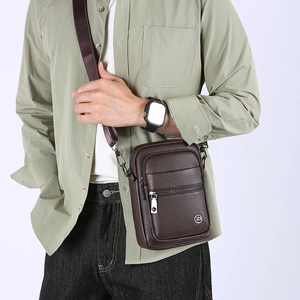 Sac bandoulière tendance pour usage quotidien, grande capacité, imperméable, léger, sac messager pour homme - Product Image 4