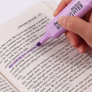 FOSKA Cute Stationary Macaron Color Chisel Tip Water Based Quick <strong>Dry</strong> <strong>Pastel</strong> Highlighter Pen Sets for Home School <strong>Office</strong> Supplies - Product Image 3