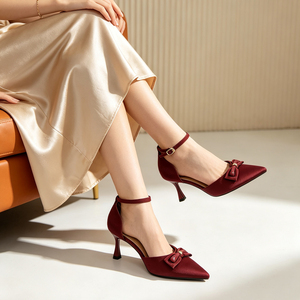Scarpe da <span class=keywords><strong>Donna</strong></span> Nuovi Stili Economici con Tacco a <span class=keywords><strong>Spillo</strong></span> per Feste Africane, Comode Scarpe Bianche <span class=keywords><strong>e</strong></span> Rosse con Tacco Alto a Punta in PU per Ufficio - Product Image 3