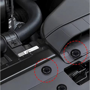 Tornillos autorroscantes M6 para guardabarros de coche, parachoques, protectores de pasos de rueda, guardabarros, hierro cincado, longitud de 18mm y 25mm - Product Image 2