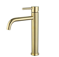 Robinet de lavabo de luxe à poignée unique, mitigeur chromé, cartouche céramique, écologique, garantie 5 ans, moderne, à poser sur le comptoir