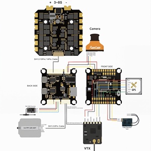 F722 100A <span class=keywords><strong>4</strong></span> en 1 ESC Flying Tower Stack <span class=keywords><strong>3</strong></span> 8S Accesorio de Controlador de Vuelo para Sistema de Control Remoto de Vehículo <span class=keywords><strong>A</strong></span>éreo No Tripulado FPV - Product Image 5