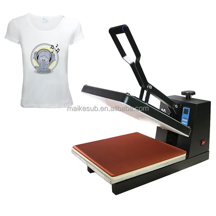 टी-शर्ट प्रिंटिंग के लिए मैनुअल 38*38 सेमी फ्लैटबेड हीट प्रेस मशीन 220V नई स्थिति फ्लैटबेड प्रिंटर प्लेट