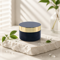 Pot de crème pour soins de la peau en plastique à double paroi de luxe, rechargeable, pour masque facial, pot de crème pour le corps, pot de crème pour le visage