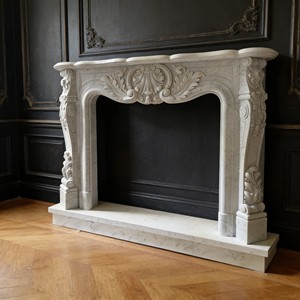 Cheminée d'Intérieur Style Europé<span class=keywords><strong>en</strong></span> <span class=keywords><strong>en</strong></span> <span class=keywords><strong>Pierre</strong></span> Coulée, Autoportante, <span class=keywords><strong>en</strong></span> Marbre et Bois, pour Chauffage Extérieur/Intérieur, Décorative, <span class=keywords><strong>Taille</strong></span> Personnalisée - Product Image 5