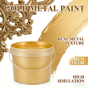 Peinture acrylique à base d'eau anticorrosion pour métaux et meubles, modification de couleur, rénovation, argent métallisé scintillant - Product Image 5