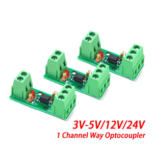 1 Channel Way Optocoupler Isolation Module PC817 EL817 3V-5V 12V 24V Rail <b>Holder</b> PLC Drive Motor Board 365 Days Warranty Stock - Product Image 2