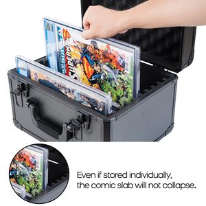 Single Row Aluminum Zipper Closure Sports &amp; Trading <strong>Card</strong> Carrying <strong>Case</strong> for Graded Comic Books &amp; CGC Slabs - Product Image 4