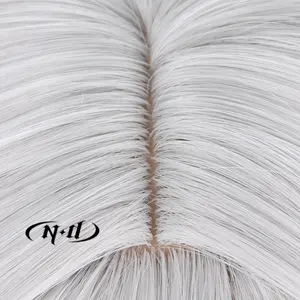 Perruque de cosplay synthétique marron clair résistante à la chaleur ND <span class=keywords><strong>Soldier</strong></span> 0 Anby ZZZ Zenless Zone Zero, densité 130 % - Product Image 6