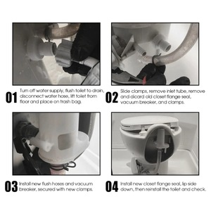 Módulo de Válvula de Agua para Inodoro de Acero Inoxidable 34122 Recién Mejorado, Piezas de Repuesto para Uso en Remolques - Product Image 5