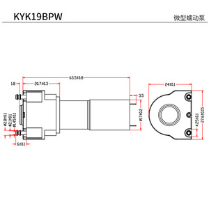 Bomba Peristáltica Miniatura Kyk19bpw 6V 12V Autocebante con Cuerpo de Plástico, Bomba Dispensadora de Jabón Eléctrica Portátil - Product Image 2