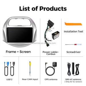 Radio para Auto Android 13, 1280*720 IPS, Car-play, 8 Núcleos, 4G LTE, Navegador para CHEVROLET SPARK BEAT 2018-2020 - Product Image 5