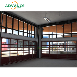 Porte de <span class=keywords><strong>garage</strong></span> sectionnelle en verre transparent standard pour concessionnaires <span class=keywords><strong>automobiles</strong></span> et salles d'exposition de véhicules - Product Image 1