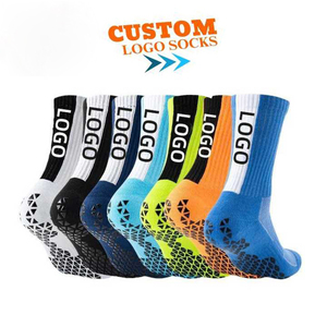 Biểu Tượng Tùy Chỉnh Jacquard Đệm Phòng Tập Thể Dục Vớ Thể Thao Người Đàn Ông Của Chống Trượt Grip Dệt Kim Bông Bóng Rổ Bóng Đá Vớ Mồ Hôi Thấm In - Product Image 3