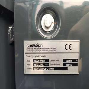 Miniexcavadora Sunward SWE35UF de 4 Toneladas de Peso Operativo, Usada, con Componentes Centrales de Calidad Original - Product Image 2