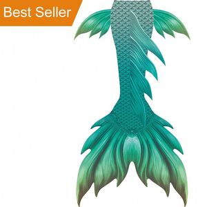Vendita calda brasiliana Set di costumi da bagno Bikini a coda di sirena con pinna impermeabile con stampa monostrante per nuotatori taglie forti - Product Image 5
