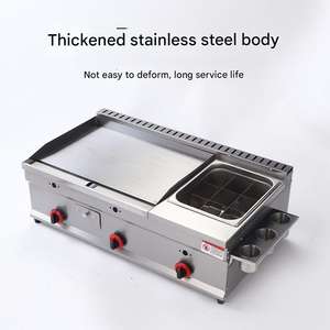 <span class=keywords><strong>Friteuse</strong></span> commerciale Gril à <span class=keywords><strong>gaz</strong></span> professionnel <span class=keywords><strong>Friteuse</strong></span> commerciale Comptoir en acier inoxydable Plaques à steak et friteuses à <span class=keywords><strong>gaz</strong></span> - Product Image 4