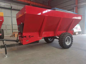 Toma de fuerza doble disco remolcable fertilizante esparcidor de tractor de agricultura siguió atv estiércol fertilizante esparcidor - Product Image 5