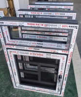 Ventanas de Doble Acristalamiento con Aislamiento Acústico de Alto Rendimiento, Marcos de Aluminio Resistentes a la Corrosión, Ventanas Abatibles de Aleación de Aluminio, Venta al Por Mayor
