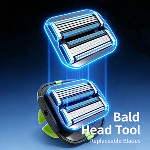Новая бритва для головы с заменяемой головкой для тщательного и чистого бритья головы - Product Image 4