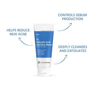 Nhãn Hiệu Riêng Loại Bỏ Sửa Chữa 1% Salicylic Axit Rửa Mặt 100Ml Điều Trị Mụn Trứng Cá Làm Sạch Sữa Rửa Mặt - Product Image 4