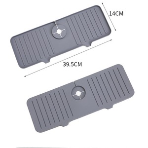 Silicone Faucet Splash Pad Drain Mat Anti Slip Sink Water Collection Pad For Kitchen Countertop Protection - Product Image 3